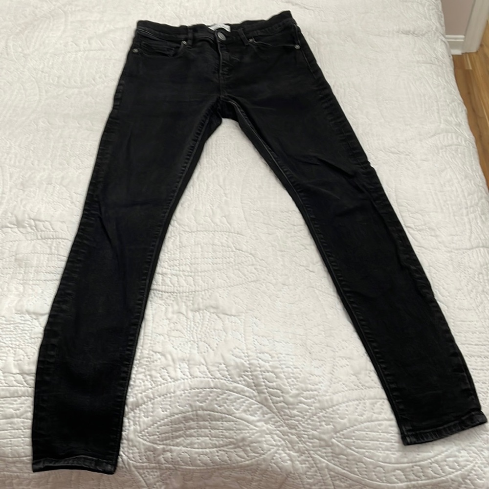 Loft black faded jeans